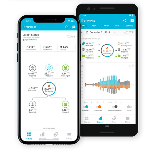 Enphase Battery Storage app